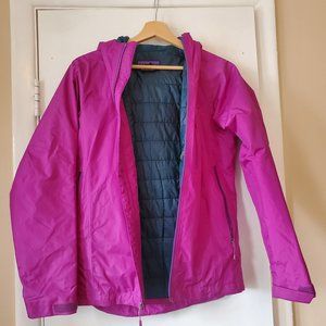 Patagonia Insulated Rain Jacket, Purple/Pink, XS